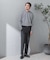 『抗菌／防臭』LIFE STYLE TAILOR　シルケットポンチストレッチ長袖Tシャツ