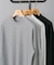 『抗菌／防臭』LIFE STYLE TAILOR　シルケットポンチストレッチ長袖Tシャツ
