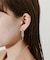 ビジューフリンジイヤリング