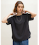 リネン混クルーネックブラウスTシャツ
