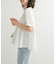 フレア切替えブラウス