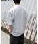 FORK&SPOON　ボーダープレーティングショートスリーブTシャツ