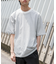 FORK&SPOON　ボーダープレーティングショートスリーブTシャツ