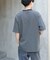 FORK&SPOON　ボーダープレーティングショートスリーブTシャツ