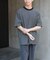 FORK&SPOON　ボーダープレーティングショートスリーブTシャツ