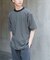 FORK&SPOON　ボーダープレーティングショートスリーブTシャツ