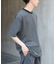 FORK&SPOON　ボーダープレーティングショートスリーブTシャツ