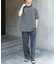 FORK&SPOON　ボーダープレーティングショートスリーブTシャツ