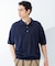 new basic　ウールシルクニットポロ