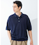 new basic　ウールシルクニットポロ