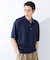 new basic　ウールシルクニットポロ