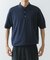 new basic　ウールシルクニットポロ