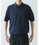 new basic　ウールシルクニットポロ