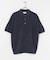 new basic　ウールシルクニットポロ