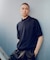 new basic　WOOL SILK KNIT T-SHIRTS