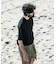 new basic　WOOL SILK KNIT T-SHIRTS