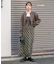 チェックナロースカート(裏付)