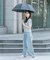 because　晴雨兼用パイピング長傘
