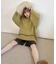 ボリュームニットミニワンピース