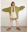 ボリュームニットミニワンピース