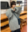 ボリュームニットミニワンピース