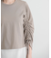 ギャザースリーブクロップドTシャツ