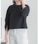 ギャザースリーブクロップドTシャツ