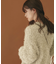 Vネックラメフリンジセーター
