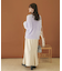 Vネックラメフリンジセーター