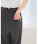ヘリンボーンラップストレートパンツ