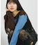 『別注』さらさ×SENSE OF PLACE　モヘアライクワイドボーダーセーター