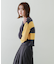 『別注』さらさ×SENSE OF PLACE　モヘアライクワイドボーダーセーター