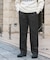 ウールブレンドネップワンタックパンツ