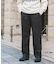 ウールブレンドネップワンタックパンツ