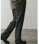 ウールブレンドネップワンタックパンツ