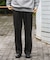 ウールブレンドネップワンタックパンツ