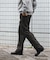 ウールブレンドネップワンタックパンツ