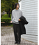 ウールブレンドネップワンタックパンツ