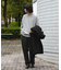 ウールブレンドネップワンタックパンツ