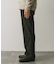 ウールブレンドネップワンタックパンツ