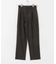 ウールブレンドヘリンボーンタックパンツ