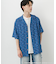 『別注』JAWS×SENSE OF PLACE　総柄オープンカラーシャツ