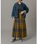 『低身長向けも展開』チェックプリーツイージースカート