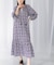 sara mallika　COTTON LUREX RIPPLE PRINT DRESS