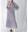sara mallika　COTTON LUREX RIPPLE PRINT DRESS