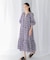 sara mallika　COTTON LUREX RIPPLE PRINT DRESS