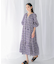 sara mallika　COTTON LUREX RIPPLE PRINT DRESS