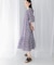 sara mallika　COTTON LUREX RIPPLE PRINT DRESS