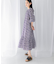 sara mallika　COTTON LUREX RIPPLE PRINT DRESS
