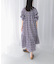 sara mallika　COTTON LUREX RIPPLE PRINT DRESS